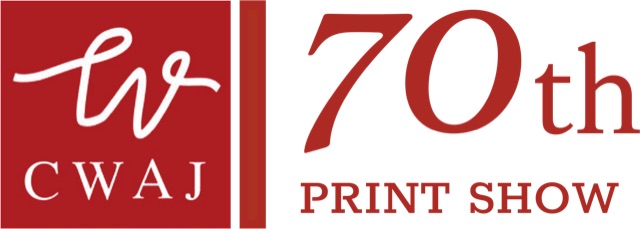 CWAJ現代版画展70周年のロゴ